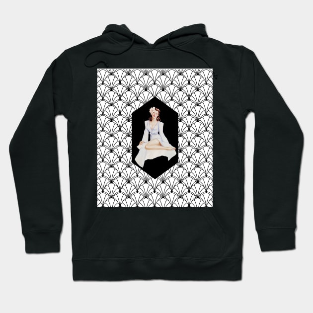 1920s Pin Up Girl - Art Nouveau - Art Deco - PinUp Girl Hoodie by allthumbs